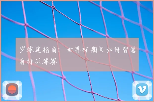 岁球迷指南：世界杯期间如何智慧看待买球赛